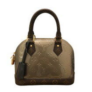 Louis Vuitton Alma Khaki Green Vernis Shoulder Bag